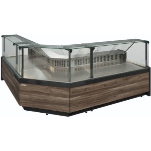 Витрина холодильная Carboma GC111 SM 3,75-1 (1008 Темный дуб) (газлифт, без боковин) - Изображение 4