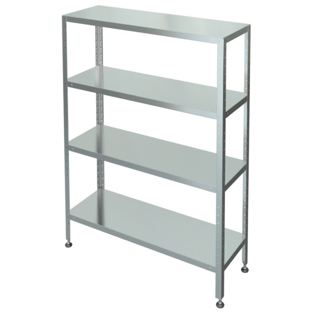 Стеллаж с 4-я сплошными полками МХМ С-4-0,5/0,7/1,6 