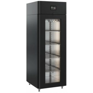 Шкаф холодильный для вызревания сыра Polair CS107 Cheese черный, со стеклом - Изображение 2