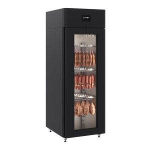 Шкаф холодильный для вызревания салями Polair CS107 Salami черный, со стеклом 