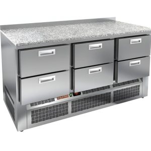 Стол холодильный среднетемпературный HiCold GNE 222/TN М камень