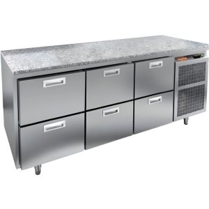 Стол холодильный среднетемпературный HiCold GN 222/TN О камень