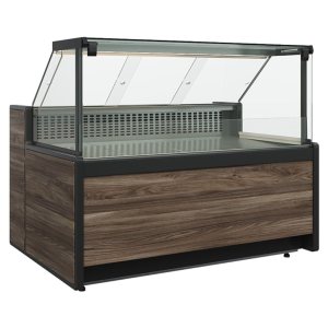 Витрина холодильная Carboma GC111 SP 2,0-1 (1008 Темный дуб) (газлифт без боковин)