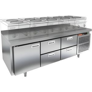 Стол морозильный HiCold GN 222/BT LT под тепловое оборудование