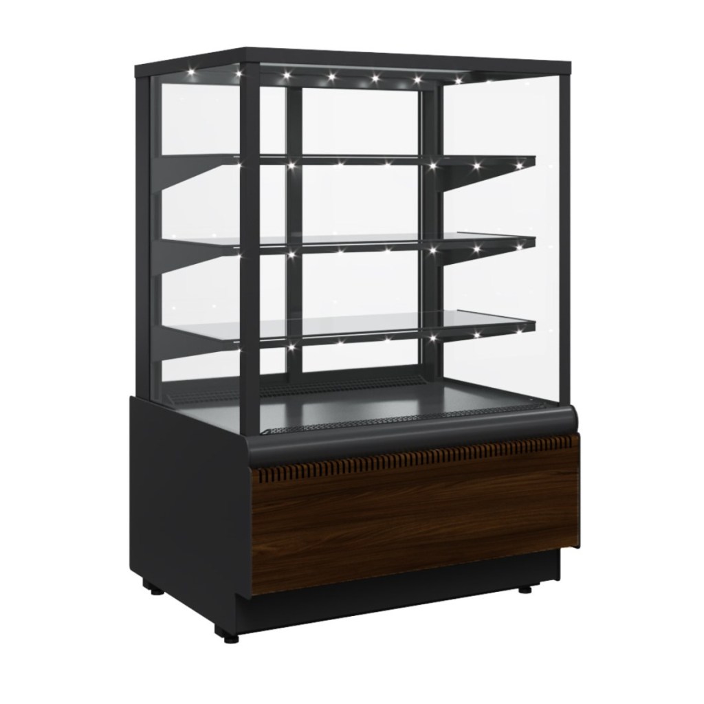 Витрина кондитерская Carboma KC70 VV 0,6-1 Standard Паттерн (0105 Венге)