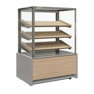 Витрина кондитерская Carboma KC70 N 1,3-2 Light Паттерн (0106 Седой дуб) хлебная, без стекла