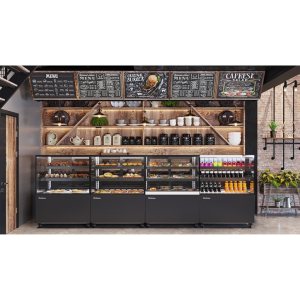 Витрина кондитерская Carboma KC84-110 VV 1,2-1 (9005) - Изображение 6