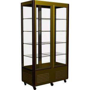 Витрина кондитерская Carboma D4 VM 800-1 (R800C Carboma) (цвет по схеме) 2 дверцы, стеклянные полки
