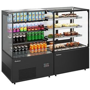 Витрина кондитерская Carboma KC78-130 VV 0,9-2 (открытая) (9005)