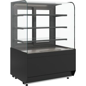Витрина кондитерская Carboma KR70 N 1,3-1 Light (9005) нейтральная
