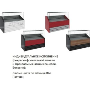 Витрина нейтральная Carboma GC75 N 1,2-1 фронт нестандартный цвет - Изображение 8