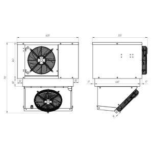 Моноблок холодильный низкотемпературный Intercold  МLCM-108 FT T (опция -30° С) - Изображение 3